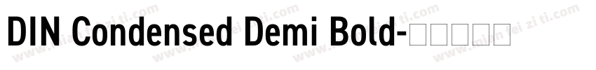 DIN Condensed Demi Bold字体转换